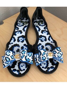 JUST CAVALLI Jelly D'Orsay Flats Made In Italy 
-